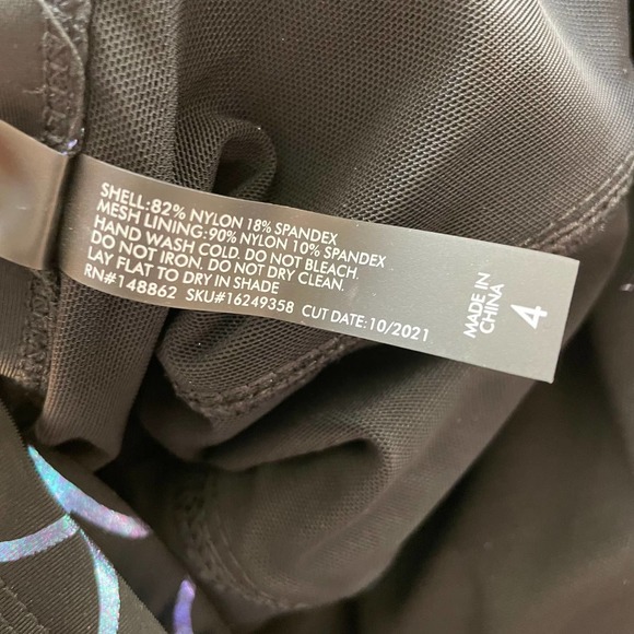 Torrid NWT Scoop Neck Long Length Swim Dress - Mermaid Size 4X Metallic Shimmer - Picture 9 of 9